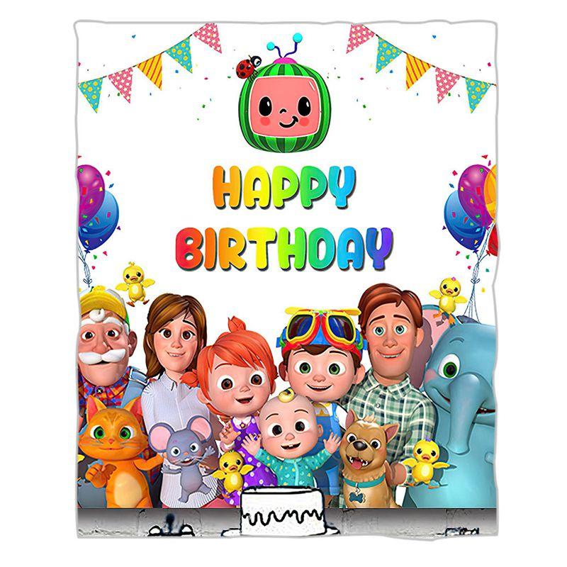 Ultra Soft Cocomelon Flannel Blankets For Kids Warm Comfortable And Cozy Gift