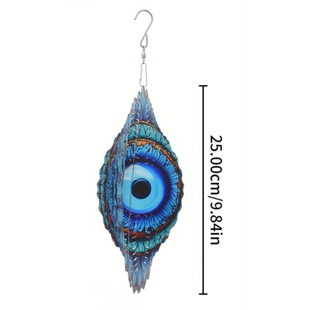 Hanging 3D Wind Spinner Metal Rotating Wind Chime Yard Art Hanging Wind Chime Garden