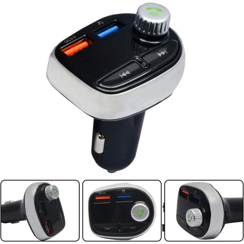 Bluetooth FM Transmitter and Car Audio Adapter for most vehicles with a 12V power supply Bluetooth FM transmitter