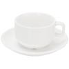 Elegant White Ceramic Coffee Cup & Saucer Set with Spoon – Ideal for Home or Hotel Use