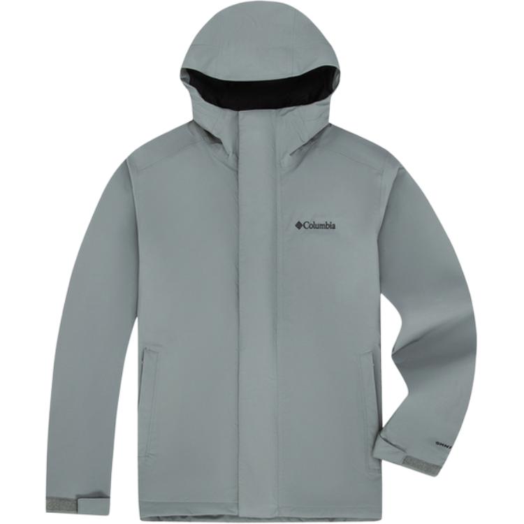 Columbia Omni-Heat 3-In-1 Hooded Zipper Fashion Duck Down Insulated Waterproof Warm Reflective Jacket Men jackets Gray XE5798-342