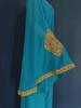 Embroidered Flared Sleeve Jalabiya with Gold Lace