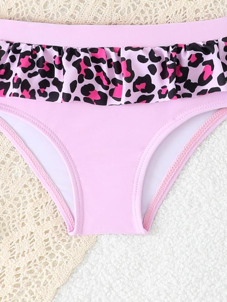 2026 Europe New Cute Girls' Two-piece Bikini Toddler Swimsuit