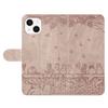 Imprinted Wall Cats Phone Leather Case for iPhone 14,Wallet Stand Full Protection Cover with Strap