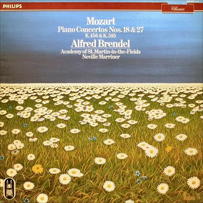 LP Record WOLFGANG AMADEUS MOZART - ALFRED BR - Piano Concertos Nos. 18 & 27 (K.456 4129311 Philips Classic 1985 Europe Classical Used