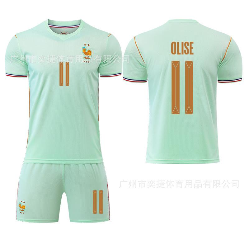 A2627 US, Canada and Mexico World Cup France Away No. 10 Mbappe Football Jersey 7 Dembele 11 Olise Jersey