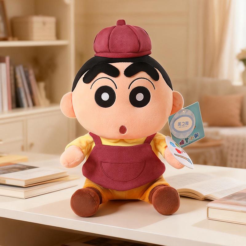 Soft Chef, Painter Crayon Shin Chan Plush Toy Creative Shin Chan Plushies Stuffed Doll Sofa Bed Home Decor Gift