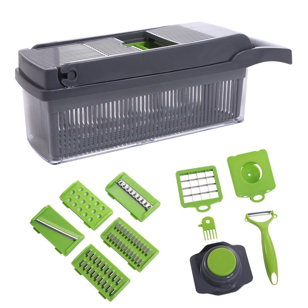Carrot Grater Fruit Slicer 16-In-1 Function Kitchen Tools  Vegetable Preparation 16PCS