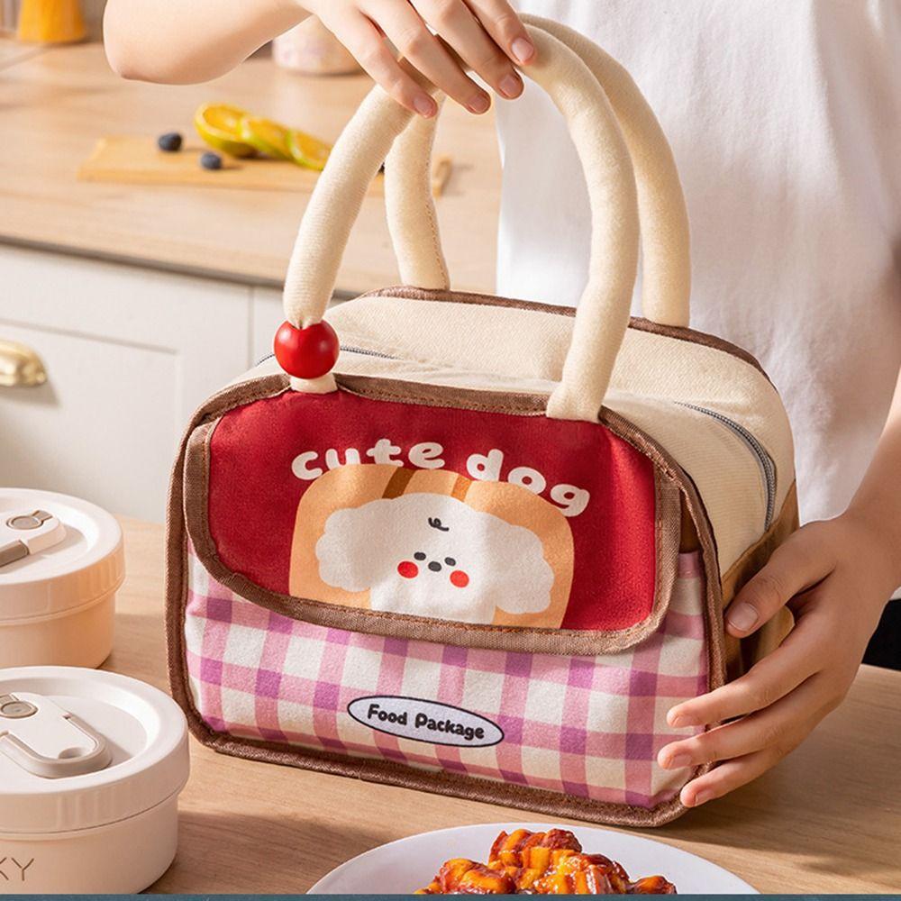 Thickened Lunch Bag Lightweight Insulated Bag Cute Food Picnic Container School