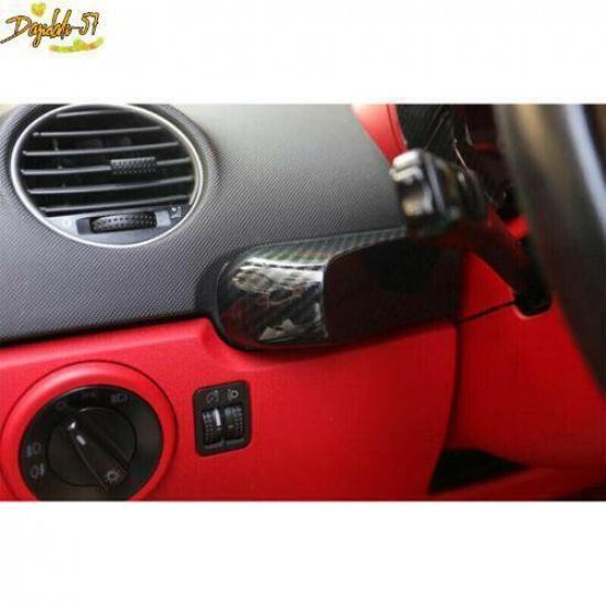 2PCS ABS Carbon Fiber Driver Dashboard Cover For VW Volkswagen Beetle 2003-2010