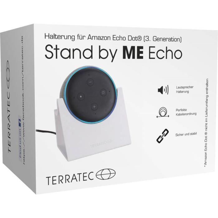 Support De Table - TERRATEC - Stand by ME Echo - Blanc - Compatible Avec Amazon Echo Dot - Plastique