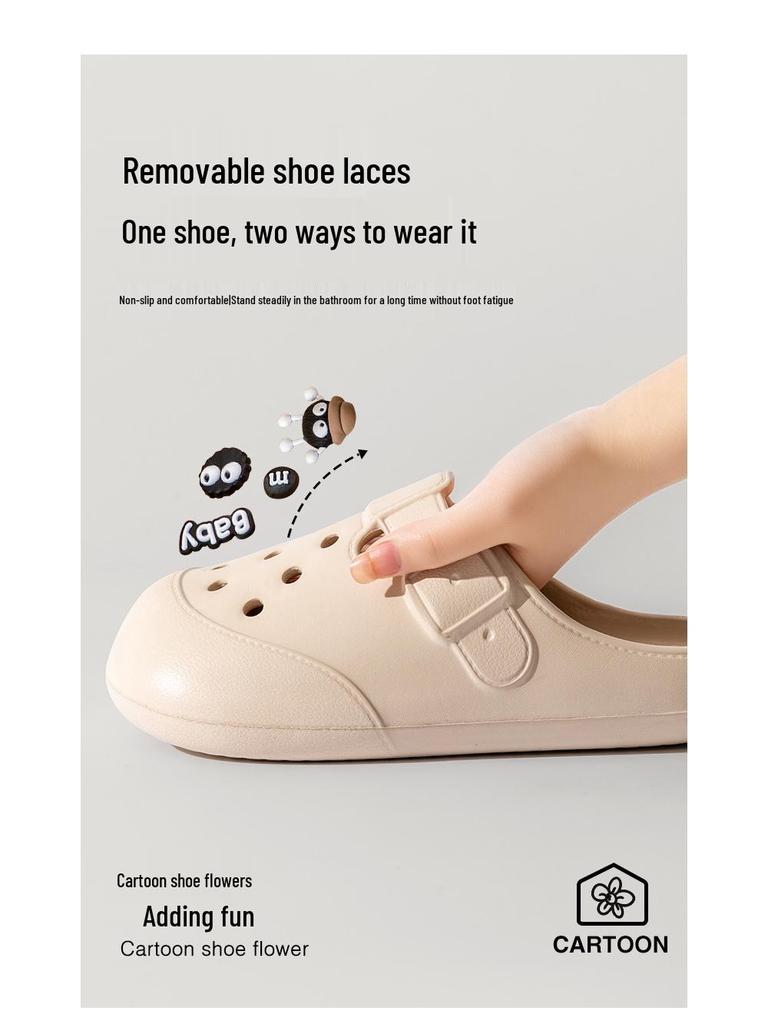 Women's 2025 Anti-slip Closed Toe Half Slippers - New Summer Style for Office Wear