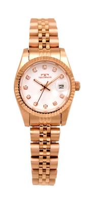 Technos T6929AP Women's Rose Gold Date Watch