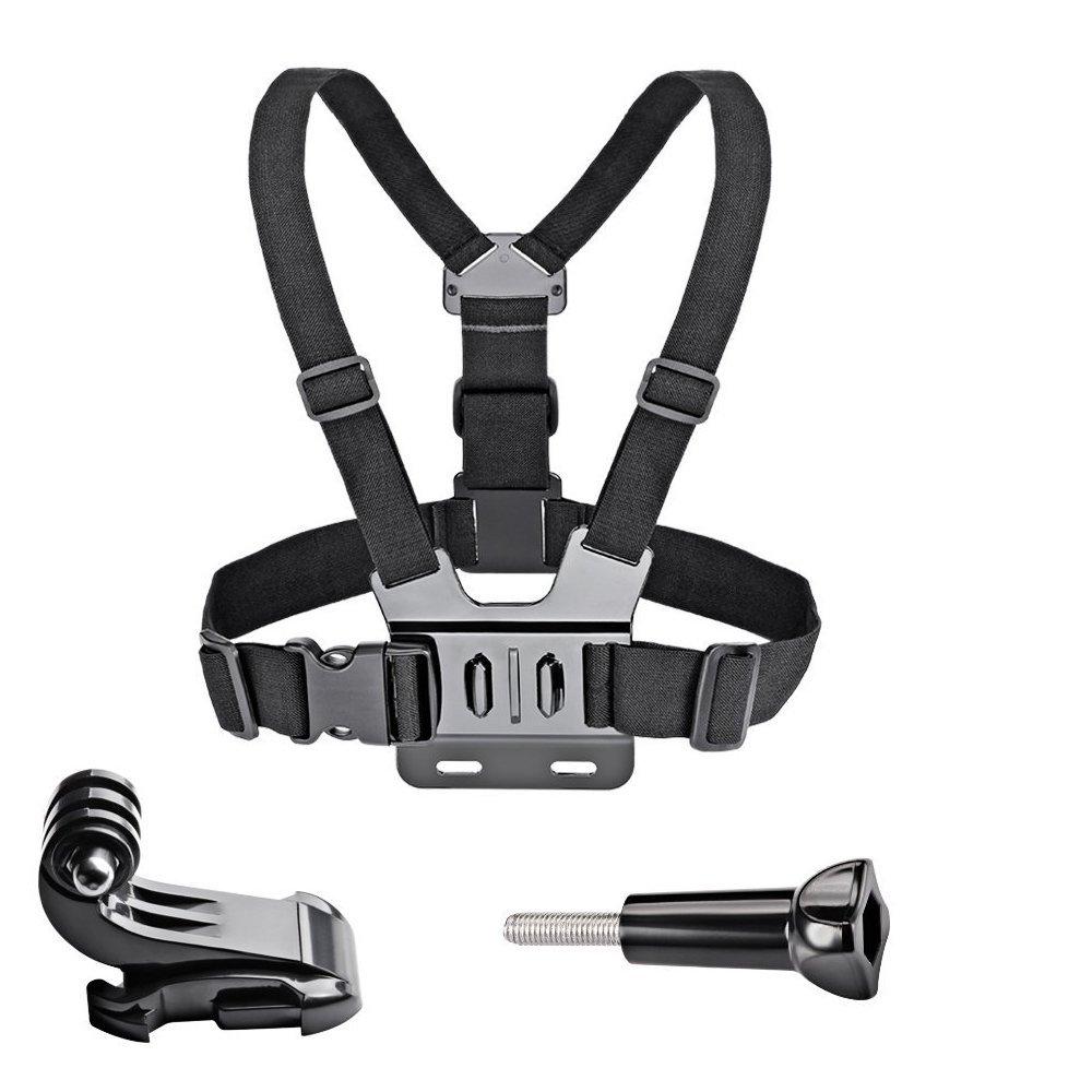 

3-in-1 Chest Strap Mount Phone Clip Holder For Smartphones Gopro Action Camera Accessories чорний