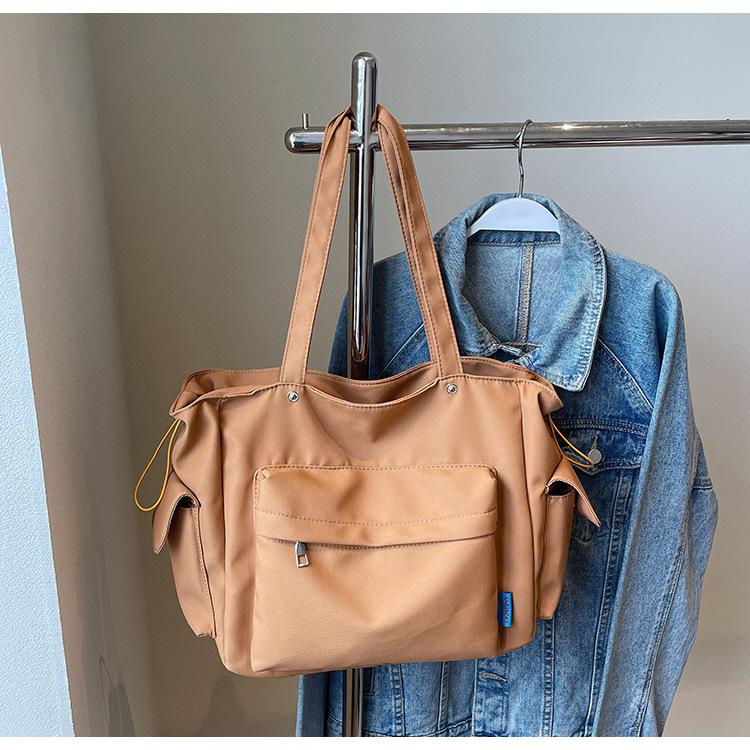 School bag casual simple lightweight portable tote bag new versatile travel shoulder bag large capacity messenger bag