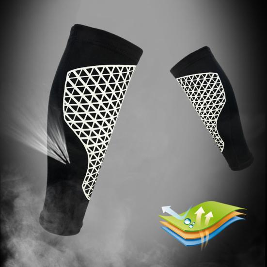 1Pc Sports Unisex Running Bicycle Compression Socks Leg Calf Support Sleeve Brace