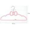 Basic Plastic Clothes Hangers, Heart-Shaped, Ribbon-Style, Storage Hangers, Non-Slip, Durable, Closet Hangers, Shape-Retaining, Wet/Dry Use, Pack of 1