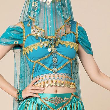 Indian Dance Costume Exotic Dance Performance Jasmine Princess Single Top Female XXL