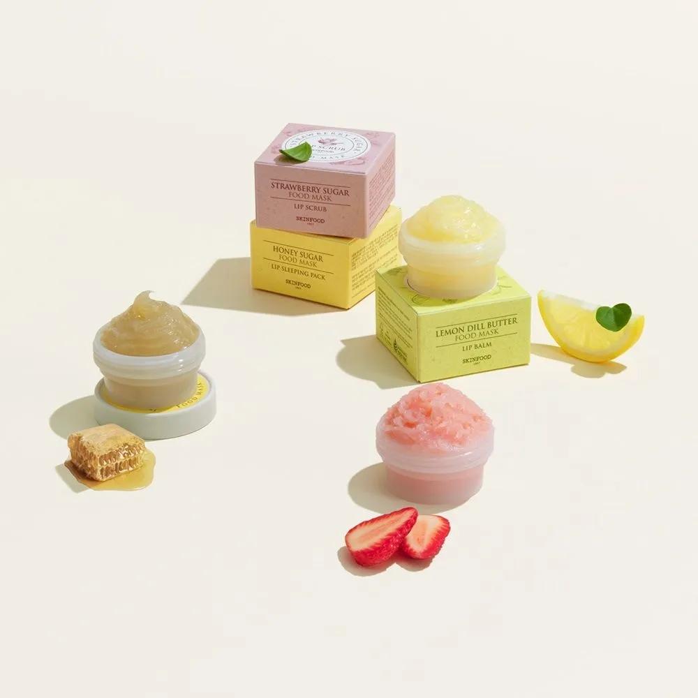 [Skinfood] Lip Food Mask - Choose 2 of 3 (Strawberry Sugar / Lemon Dill Butter / Honey Sugar) Strawberry sugar