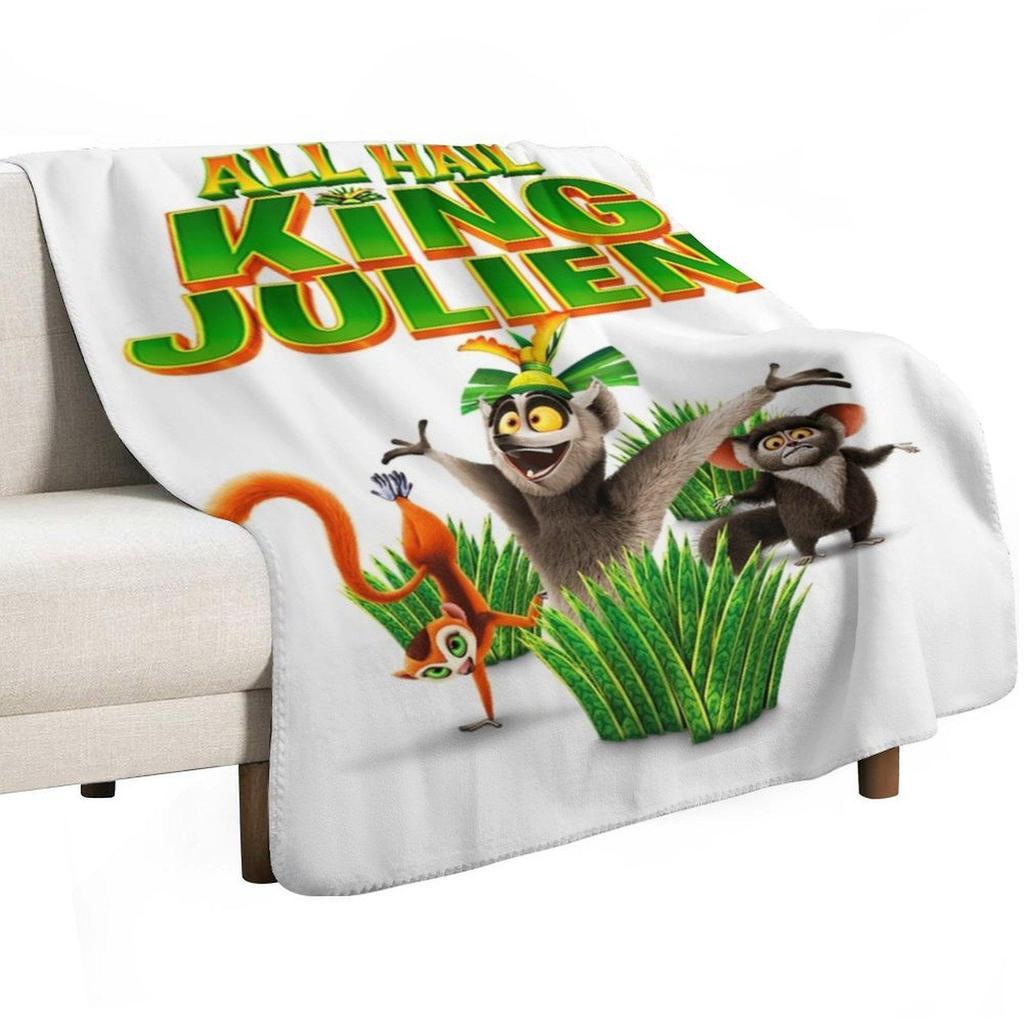all hail king julien gift for fans all hail king julien crimson Throw Blanket Lightweight Warm Blanket for Travel Camping