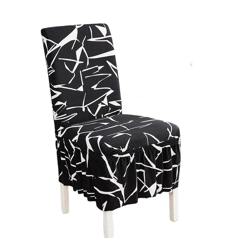 Stretch Spandex Dining Chair Cover Protectors Super Fit Banquet Chair Seat Slipcovers for Hotel and Wedding Ceremony Chair Skirt