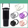 40oz Tumbler Replacement Lid With Portable Handle Spill Proof Splash Resistant Dustproof Travel Tumbler Cup