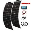 Flexible Solar Panel 50 Watt 12 Volt Monocrystalline Semi-Flexible Bendable 50W 100W Off-Grid Charger Marine RV Cabin Van Car 4