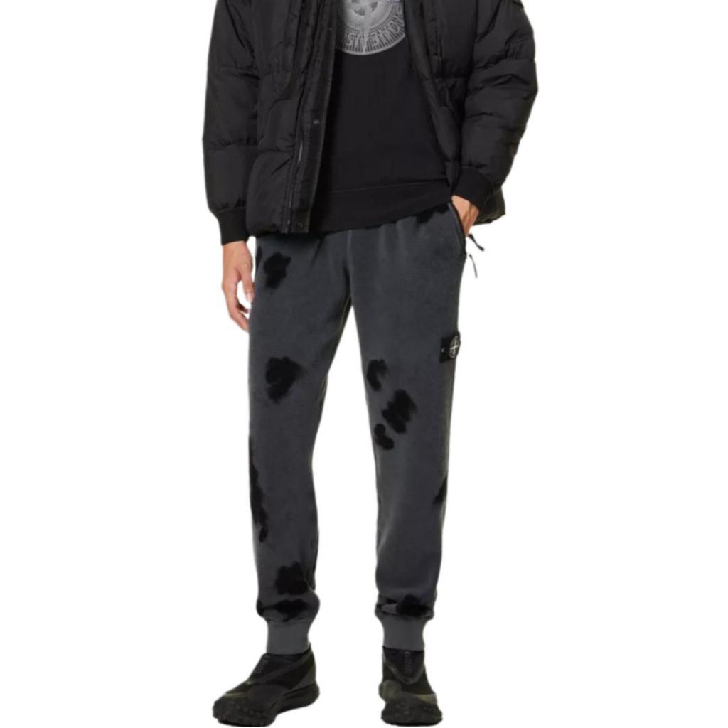 Stone Island FW23 Loose Tapered Knitted Sweatpants Men pants Gray 7915660E4-V0062
