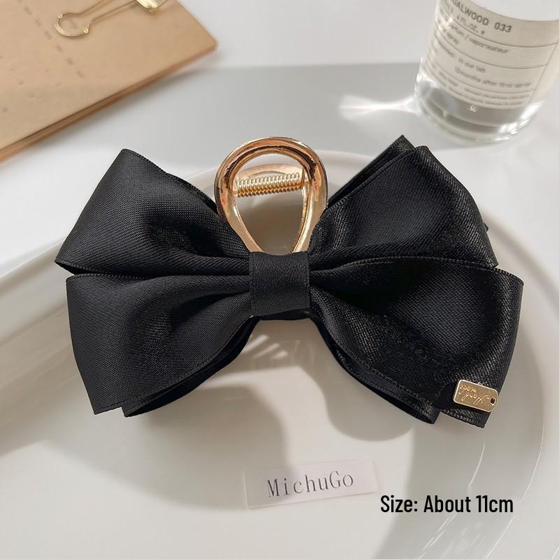 2023 Stylish Runaway Princess Bow Hair Clip: Double-Sided Shark Claw Hairpin
