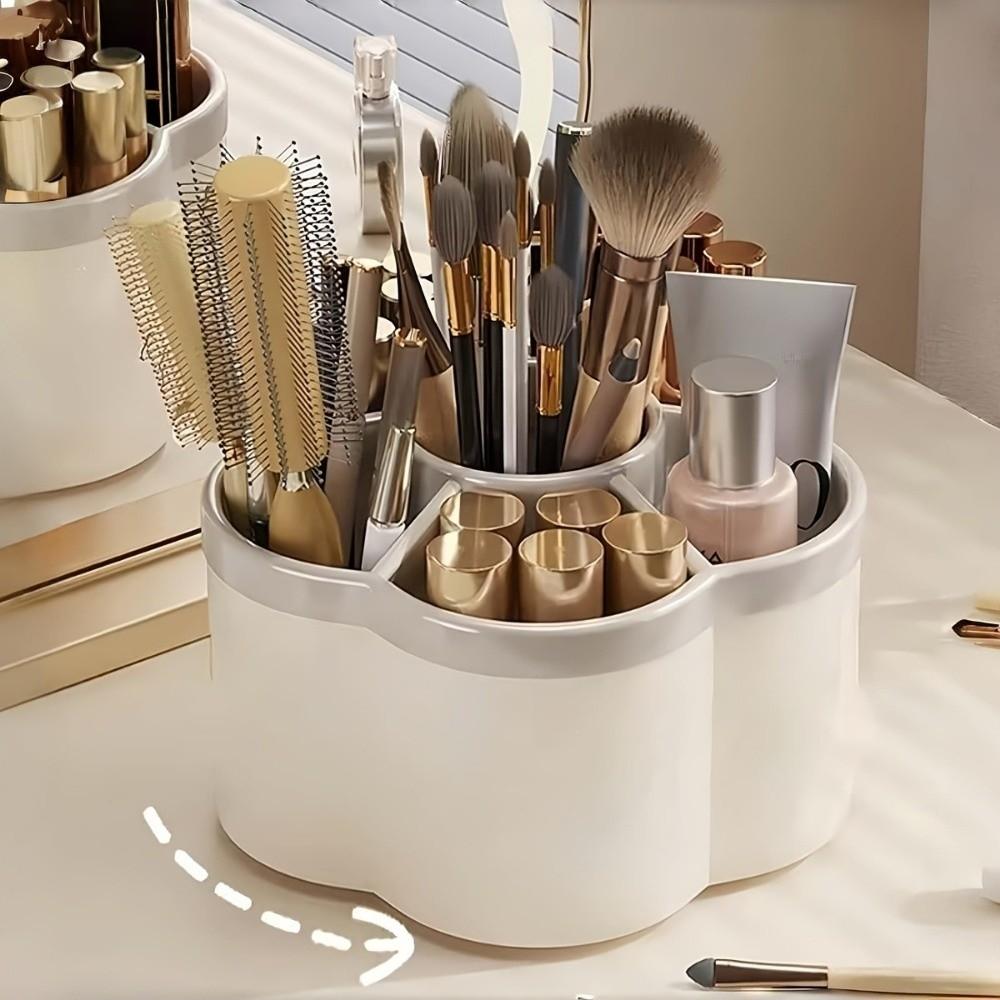 Large Capacity Desktop Organizer Rotatable Storage Holder Container Pencil Box Office Supplies