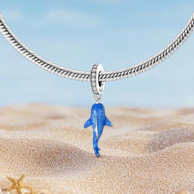Copper Plated Whale Sharkcharms Fit Original Charm Bead Pendent Dangle Bracelet Diy Women Jewelry Gift