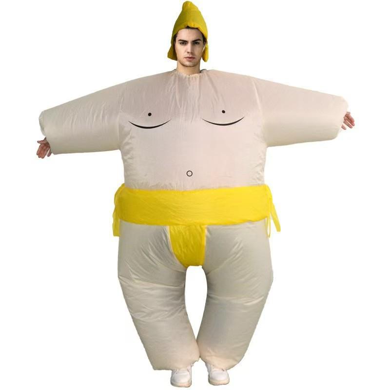 Sumo Inflatable Suit: Halloween Gag Prop for Funny Party Cosplay Child 120-140CM