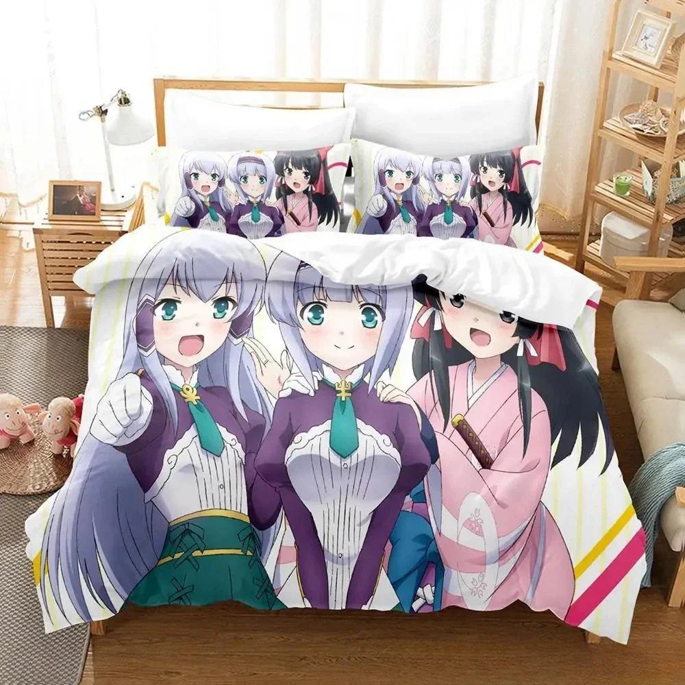 In Another World with My Smartphone Bedding Set Single Twin Full Queen King Size Bed Set Adult Kid Bedroom Duvetcover Sets Anime