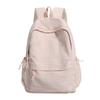Cute Butterfly Embroidered School Backpack with Front Pocket Casual Daypack for Girls Daily Use