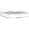 Box Spring Bed Frame Dark Brown 200 x 200 cm Fabric