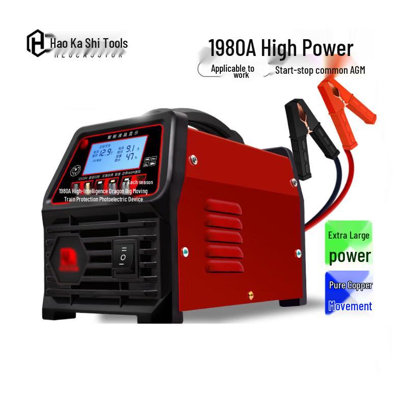 HEUCASSIOR High Power 12V/24V Car Battery Charger