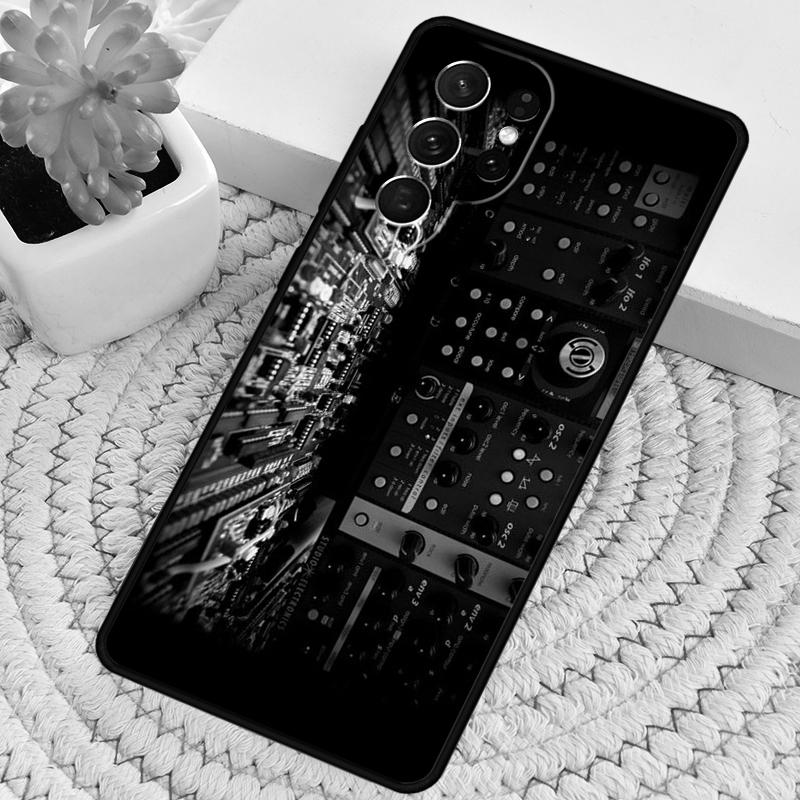 Vintage Synth Synthesizer Soft TPU Phone Case For Samsung Galaxy Note 10 Pro S26 S25 S24 S23 S22 Ultra Plus S21 FE S20 Cover