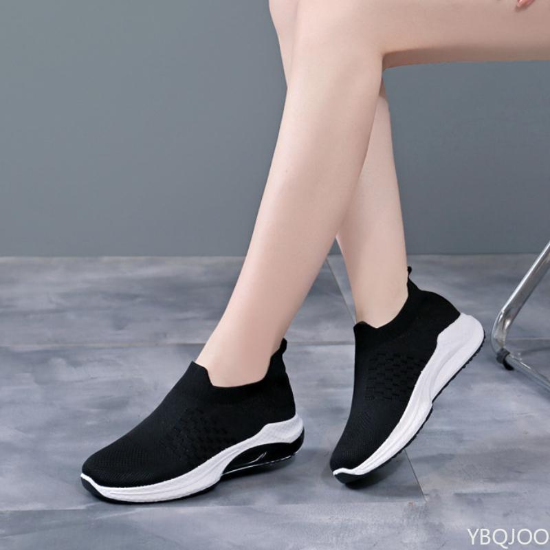 Trendy Sports Women's Shoes New Soft Sole Mesh Breathable Casual Versatile Comfortable Vulcanized Single Shoe Zapatos De Mujer