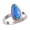 Natural Ethiopian Opal Gemstone Handmade 925 Solid Sterling Silver Ring S.6 I9f43