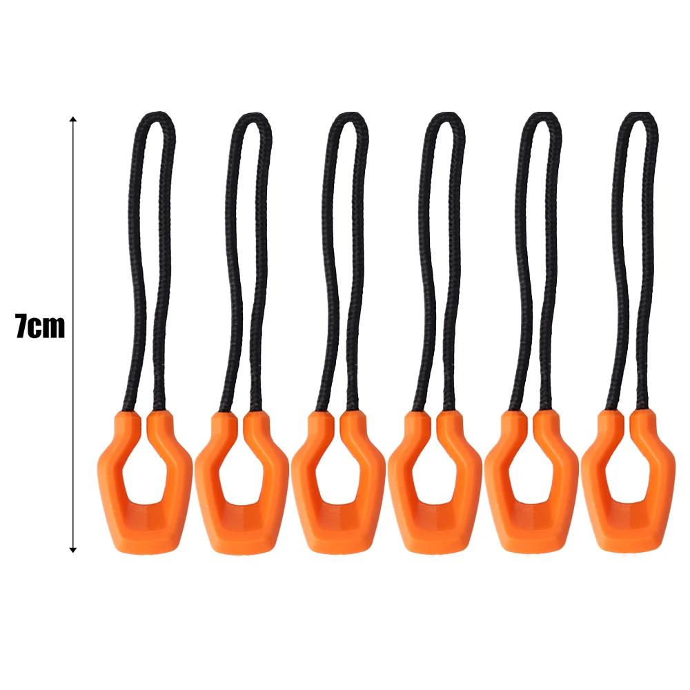 

6 шт. Светящиеся пуллеры для молнии Удобные удлинители для молнии Рюкзак Куртка Палатка Инструмент для бегунка молнии Аксессуары для багажа