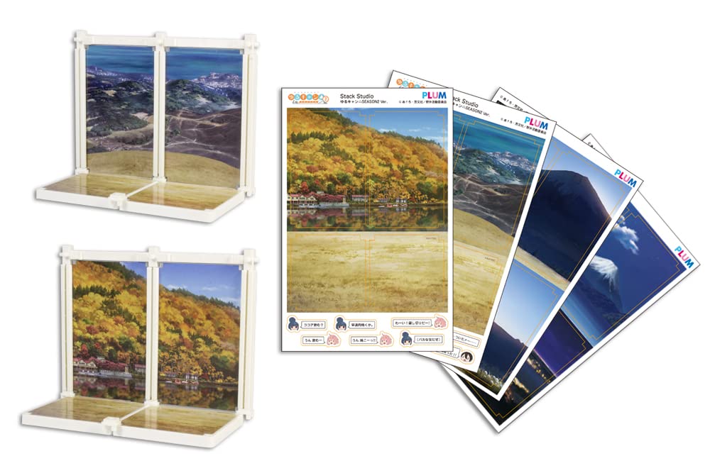 

PLUMPMOA Yuru SEASON2 Mini Scene Set Height 105mm Plastic Kit PP142 Camp Approx. Non-Scale