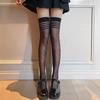 Ultratenké průhledné nylonové dlouhé ponožky punčochy Dámské JK Lolita Vysoké punčochy na stehna Japonský styl Puntíkaté podkolenky Vysoké ponožky