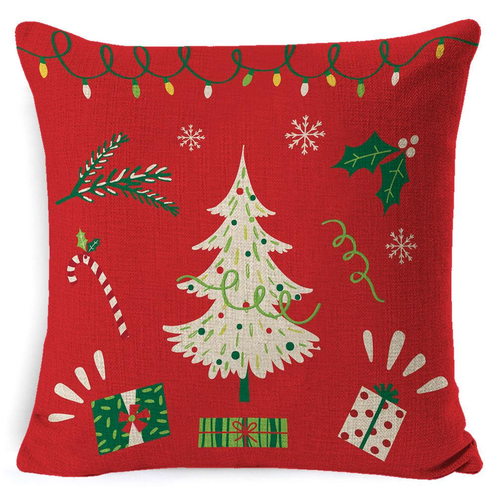 Christmas Pillow Case Christmas Light Luxury High-end Pillow Family Bed Pillow Case Home Cushion Bed Pillow
