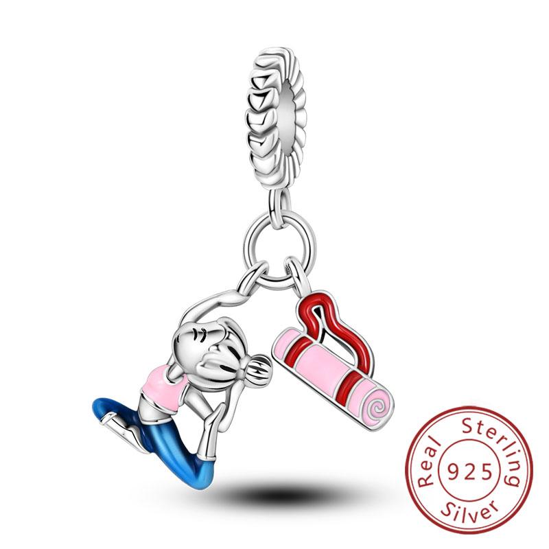 Fit Original Copper Charms Beads Bow Perfume Bottle Pink Charms For Women Fine Diy Birthday Jewelry Gifts