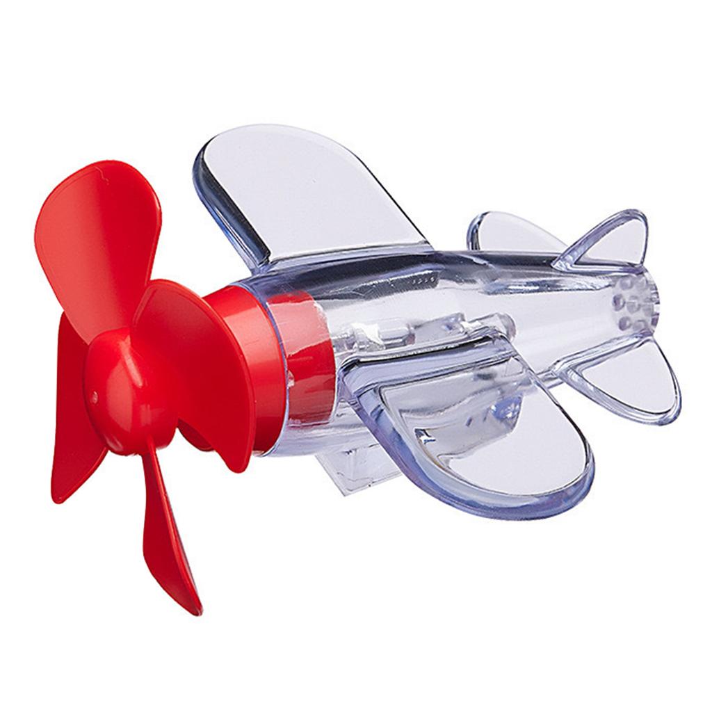 Wind Powered LED Airplane Ornament,Motorcycle & Car Electric LED Colorful Lights Rotatable Airplane Wind-Powered Airplane Decor