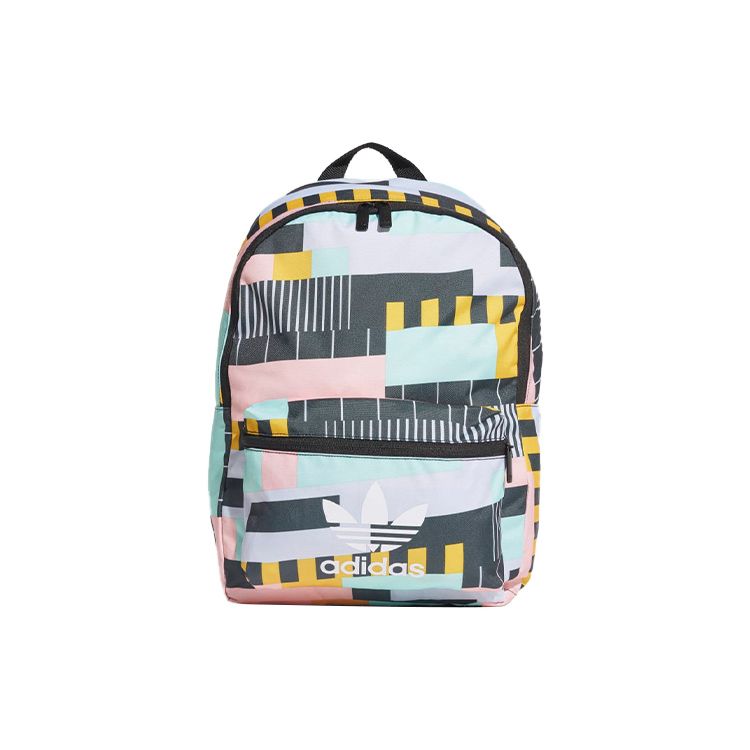 Adidas Originals Fashionable Versatile Color Block Large Capacity Polyester Backpack Unisex Backpack ED5896 Multicolor