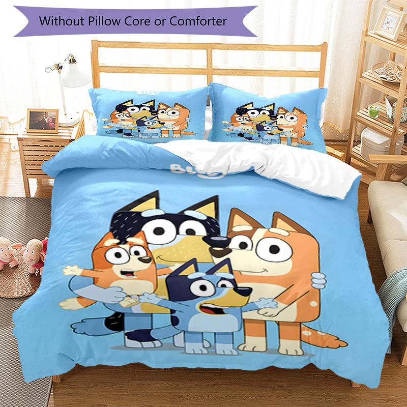 3pcs B-Blucy6 Design Cover Set - HD Printed Bedding with 1 Cover and 2 Pillowcases - Perfect for Home and Dorm Decor