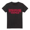 T-shirt Unisex Stranger Things Logo Principale S-5XL, Nera