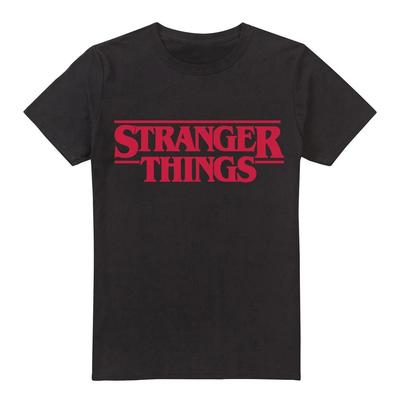 Stranger Things Main Logo Unisex T-Shirt S-5XL, Black