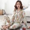 100% Pure Cotton Pajamas Men's Long-sleeved Spring and Autumn Korean Version Plaid Casual Large-size Winter Men's Loungewear Suit
